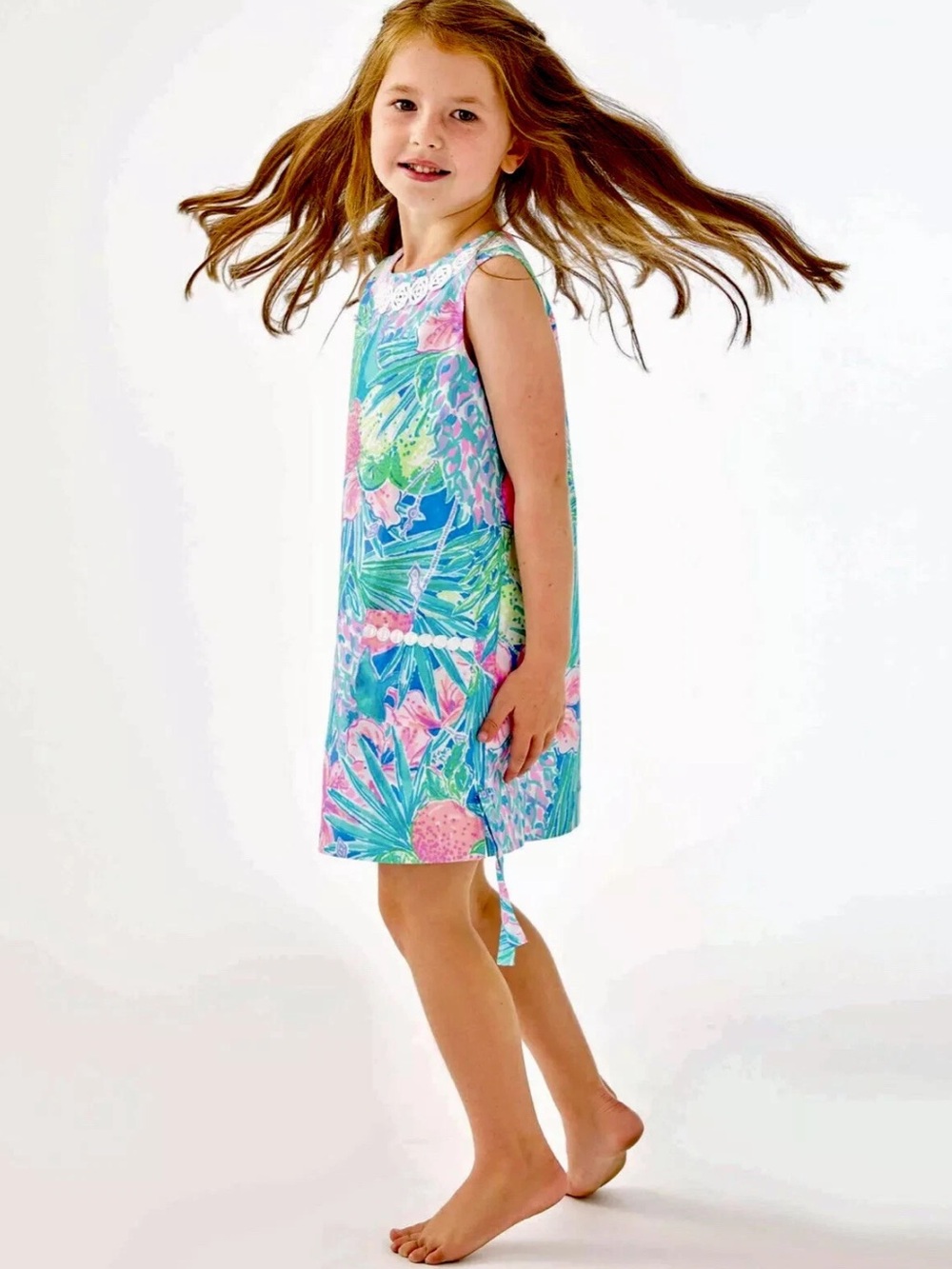 Lilly Pulitzer NWT Little Lilly Classic Shift Multi Swizzle Print - Picture 5 of 10